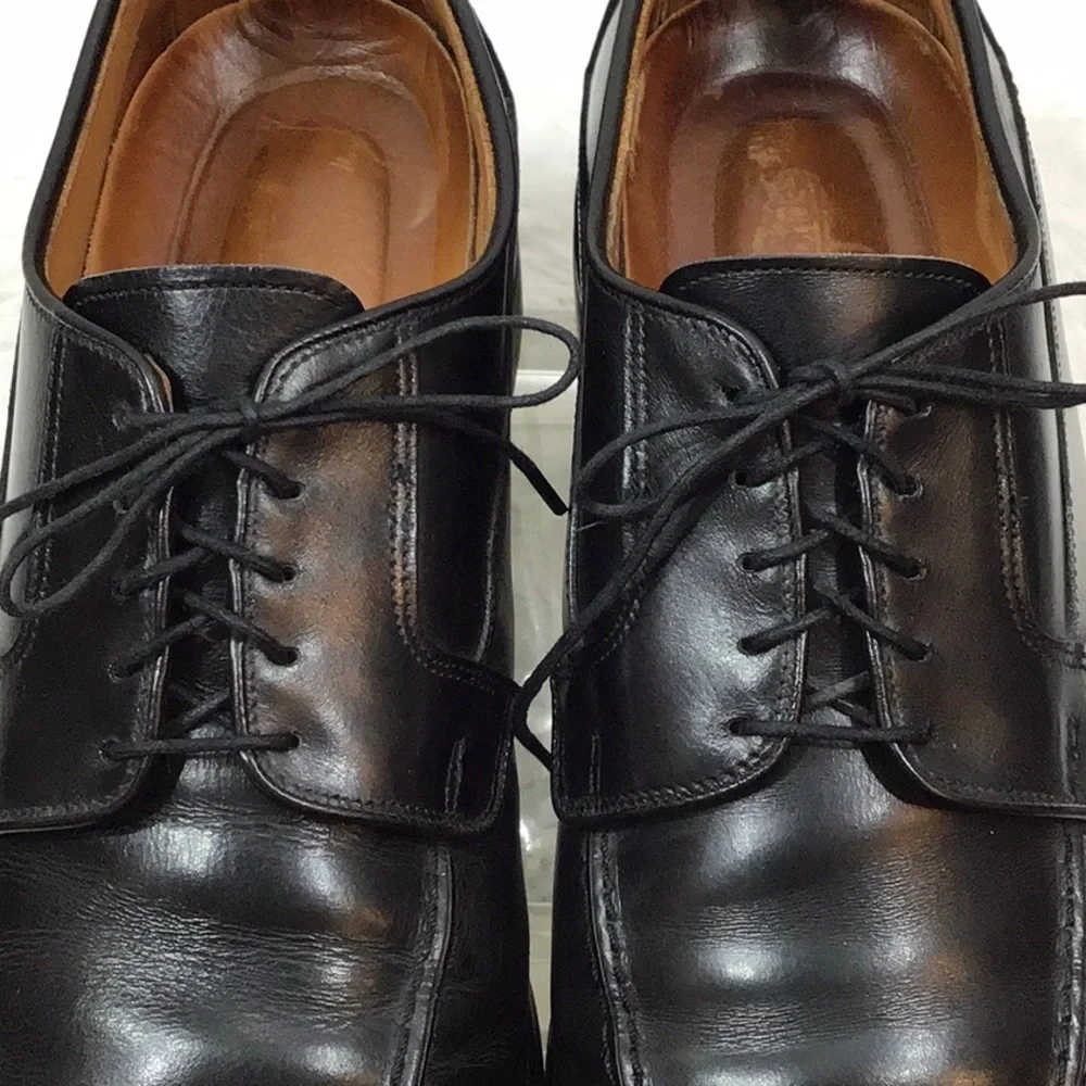 Allen Edmonds black leather lace up dress shoes 10.5E